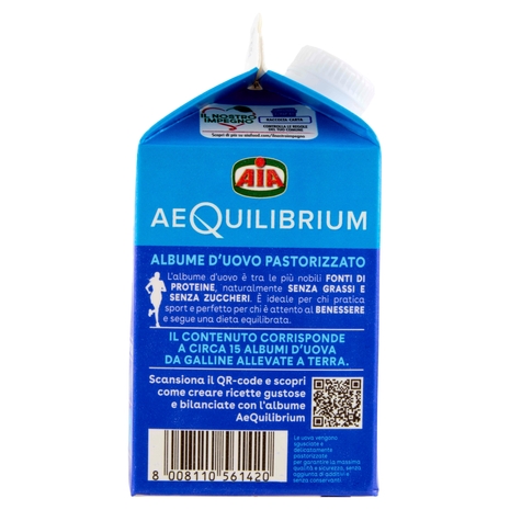 Aia aeQuilibrium Albume d'Uovo Pastorizzato 500 g